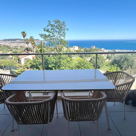 Panoramic Sea View Appartment Blue Pearl Nizza Exterior foto