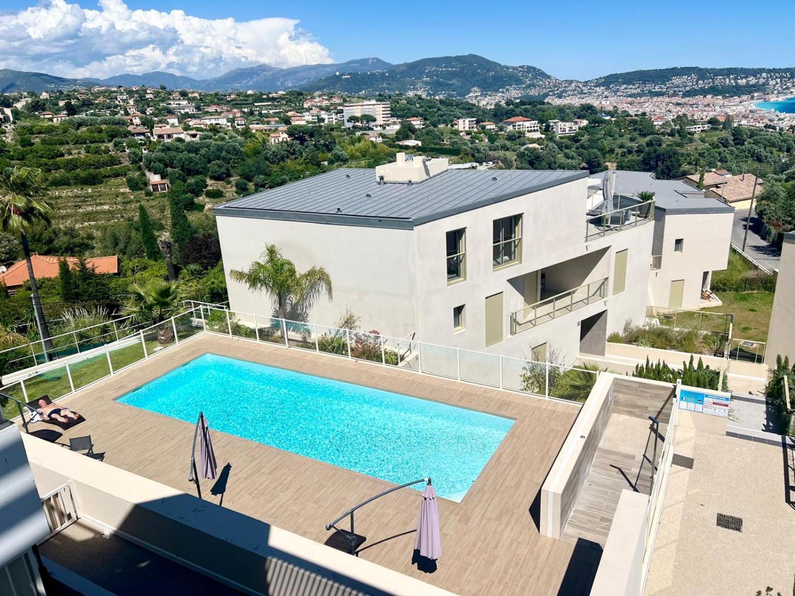 Panoramic Sea View Appartment Blue Pearl Nizza Exterior foto